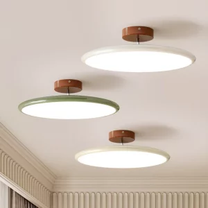 Plafonnier bois naturel design scandinave nordique moderne chambre salon éclairage chaleureux économique élégant