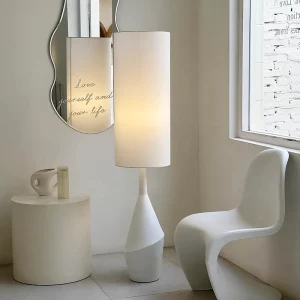 Lampadaire design scandinave moderne éclairage ambiant chambre salon bois blanc lumière douce style nordique épuré Lampadaire design scandinave moderne éclairage ambiant chambre salon bois blanc lumière douce style nordique épuré