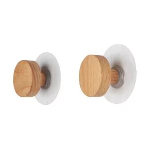 Patère murale bois naturel design minimaliste style scandinave pour chambre  couloir  salle de bain suspendre vêtements chapeaux élégance intemporelle