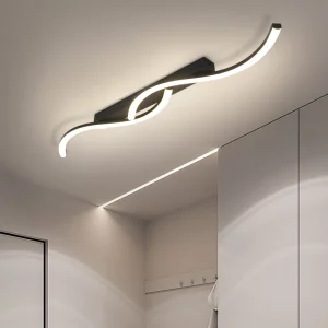 Plafonnier LED bois naturel design scandinave nordique moderne chambre salon éclairage chaleureux économique élégant