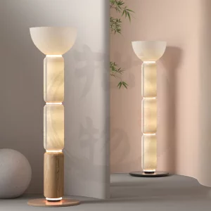 Lampadaire bois naturel design nordique LED éclairage intérieur moderne salon chambre ambiance chaleureuse économique élégant Lampadaire bois naturel design nordique LED éclairage intérieur moderne salon chambre ambiance chaleureuse économique élégant