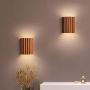 Applique murale bois naturel design moderne minimaliste éclairage doux chambre salon couloir bureau élégance chaleureuse économique