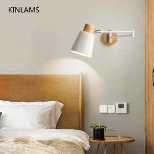 Applique murale LED bois naturel design scandinave moderne lumière chaleureuse chambre salon éclairage intérieur élégant économies d’énergie Applique murale LED bois naturel design scandinave moderne lumière chaleureuse chambre salon éclairage intérieur élégant économies d’énergie