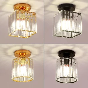 Plafonnier moderne métal et verre style vintage éclairage doux salon chambre couloir design élégant Plafonnier moderne métal et verre style vintage éclairage doux salon chambre couloir design élégant