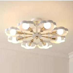 Plafonnier LED moderne design art déco salle à manger chambre éclairage chaleureux en verre et métal doré Plafonnier LED moderne design art déco salle à manger chambre éclairage chaleureux en verre et métal doré