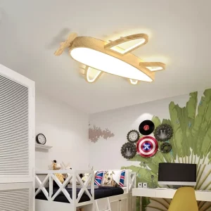 Plafonnier bois avion design scandinave nordique chambre enfant lumière douce écoénergétique éclairage moderne Plafonnier bois avion design scandinave nordique chambre enfant lumière douce écoénergétique éclairage moderne