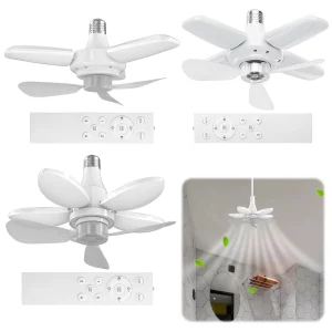Ventilateur de plafond LED moderne avec lumière et télécommande  design épuré pour salon  chambre  cuisine  salle à manger  sous-sol  économie d’énergie  style nordique  fonctionnalité pratique