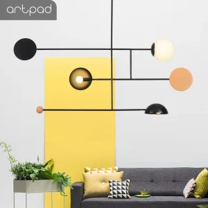 Plafonnier bois naturel design moderne asymétrique éclairage chaleureux salon chambre suspension E14 LED économies d’énergie Plafonnier bois naturel design moderne asymétrique éclairage chaleureux salon chambre suspension E14 LED économies d’énergie