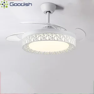 Plafonnier LED moderne Goodish design nordique ventilateur intégré éclairage salon chambre cuisine ventilation silencieuse économique élégance naturelle Plafonnier LED moderne Goodish design nordique ventilateur intégré éclairage salon chambre cuisine ventilation silencieuse économique élégance naturelle