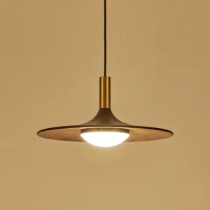 Suspension bois naturel métal doré design moderne minimaliste éclairage doux salon chambre bureau contemporain élégant Suspension bois naturel métal doré design moderne minimaliste éclairage doux salon chambre bureau contemporain élégant