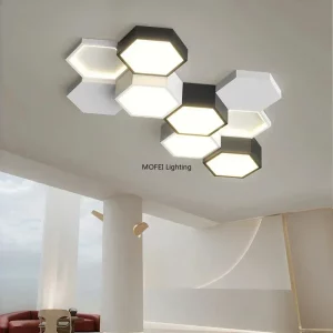 Plafonnier LED design nordique moderne minimaliste  luminaire décoratif en métal et plastique  éclairage intérieur salon chambre bureau