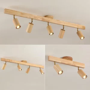 Plafonnier en bois naturel design scandinave LED éclairage intérieur moderne chambre salon cuisine épuré lumière chaleureuse Plafonnier en bois naturel design scandinave LED éclairage intérieur moderne chambre salon cuisine épuré lumière chaleureuse