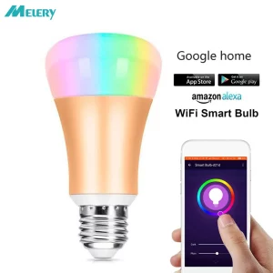 Ampoule LED intelligente Wi Fi E27 7W RGB blanc chaud froid lampe suspendue contrôle vocal Alexa Google Home Ampoule LED intelligente Wi Fi E27 7W RGB blanc chaud froid lampe suspendue contrôle vocal Alexa Google Home