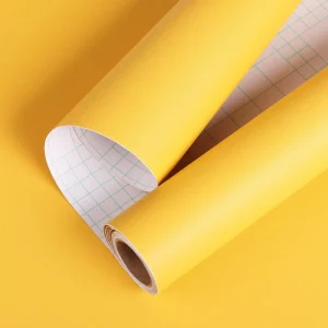 Papier Peint Adhésif Vinyle Solide Décoration Murale Moderne Étanche Anti-Humidité 256 Pièces