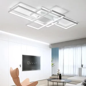 Plafonnier moderne design minimaliste LED éclairage salon bureau lumière uniforme intégrée blanc