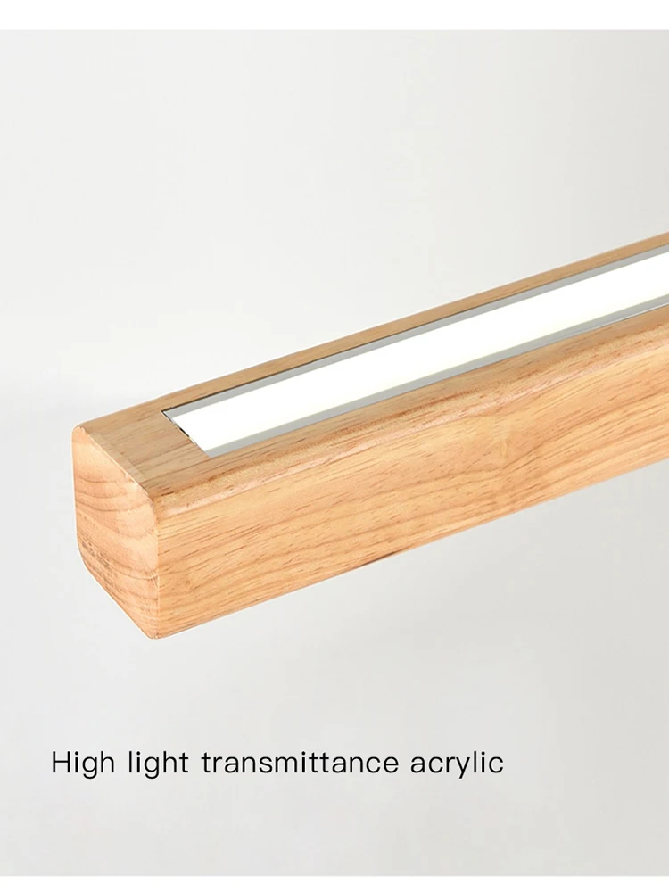 Suspension bois LED design scandinave moderne table cuisine salle à manger éclairage chaleureux économique style nordique luminaire bois naturel