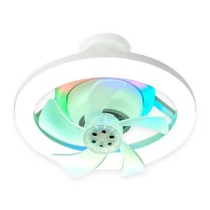 Plafonnier ventilateur LED éclairage multicolore design moderne style futuriste chambre salon éclairage personnalisable économie d’énergie élégance Plafonnier ventilateur LED éclairage multicolore design moderne style futuriste chambre salon éclairage personnalisable économie d’énergie élégance