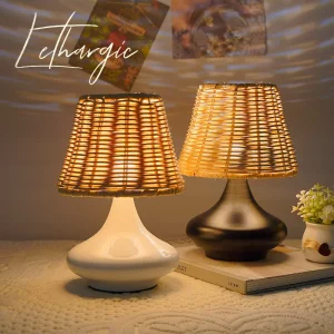 Lampe de Table LED bambou tissée à la main abat-jour en bambou lampe de chevet Boho USB bureau chambre salon café éclairage chaleureux économie d’énergie Lampe de Table LED bambou tissée à la main abat-jour en bambou lampe de chevet Boho USB bureau chambre salon café éclairage chaleureux économie d’énergie