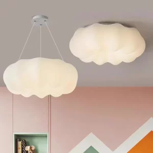 Suspension nuage LED lumière douce design moderne éclairage créatif chambre enfant salon balcon style nuageux