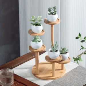 Support de plantes en bambou minimaliste moderne  intérieur  balcony  étagères multicouche  design nordique  salon  jardin extérieur  style scandinave