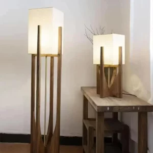 Lampe sur pied moderne nordique en bois massif tissu design scandinave éclairage chaleureux salon chambre bureau luminaire élégant économique Lampe sur pied moderne nordique en bois massif tissu design scandinave éclairage chaleureux salon chambre bureau luminaire élégant économique
