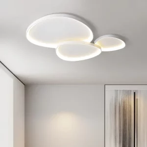 Plafonnier contemporain LED design minimaliste Nordic nuage lumière ultra-mince salon chambre éclairage moderne acrylique métal