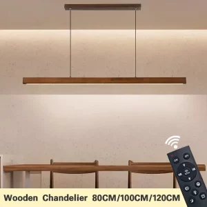 Suspension bois LED design moderne minimaliste luminaire linéaire éclairage chaleureux salon salle à manger cuisine Suspension bois LED design moderne minimaliste luminaire linéaire éclairage chaleureux salon salle à manger cuisine