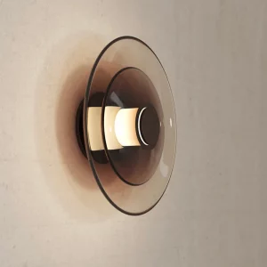 Lampe murale verre métal design moderne minimaliste éclairage ambiant chambre salon tête de lit épuré élégant Lampe murale verre métal design moderne minimaliste éclairage ambiant chambre salon tête de lit épuré élégant
