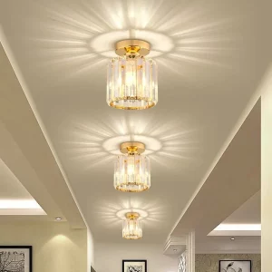Plafonnier moderne en cristal transparent design glamour éclairage intérieur chambre salon couloir lumière décorative élégante Plafonnier moderne en cristal transparent design glamour éclairage intérieur chambre salon couloir lumière décorative élégante