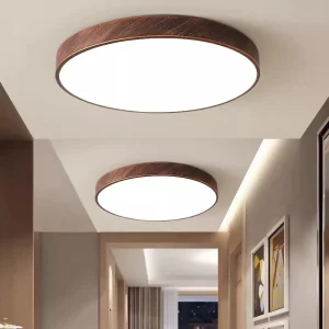 Plafonnier LED bois naturel design scandinave nordique moderne chambre salon éclairage chaleureux économique élégant Plafonnier LED bois naturel design scandinave nordique moderne chambre salon éclairage chaleureux économique élégant