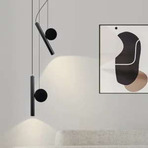 Suspension métal design moderne minimaliste réglable lampe décoration intérieure éclairage contemporain salon chambre étude élégant Suspension métal design moderne minimaliste réglable lampe décoration intérieure éclairage contemporain salon chambre étude élégant