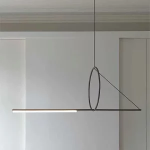 Plafonnier suspendu Post-moderne en forme géométrique  design industriel  luminaire décoratif d’intérieur  idéal pour un restaurant ou un restaurant