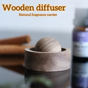 Diffuseur huiles essentielles bois naturel design minimaliste parfum chambre à coucher bureau diffusion passive aromathérapie relaxation bien-être maison