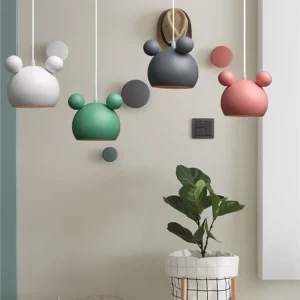 Suspension lumineuse métal textile design moderne ludique chambre enfant salon éclairage LED économies d’énergie style scandinave nordique Suspension lumineuse métal textile design moderne ludique chambre enfant salon éclairage LED économies d’énergie style scandinave nordique