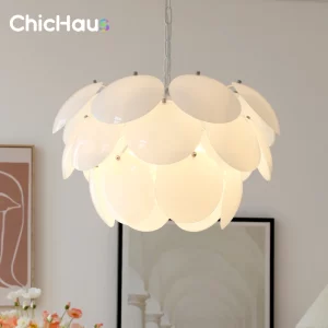 Suspension en verre moderne design scandinave éclairage doux salon chambre salle à manger lumière décorative élégante et chaleureuse Suspension en verre moderne design scandinave éclairage doux salon chambre salle à manger lumière décorative élégante et chaleureuse