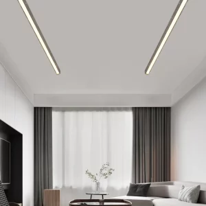 Plafonnier LED moderne minimaliste en métal et acrylique  éclairage décoratif pour salon  chambre  restaurant  lumière uniforme et économique