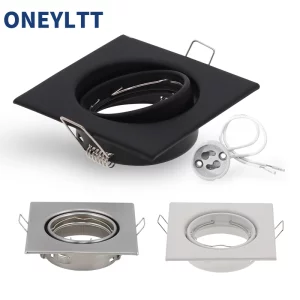 Plafonnier LED carré encastrable design moderne minimaliste lumière orientable salon cuisine chambre éclairage intérieur chic économies d’énergie