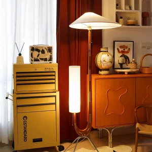 Lampe de sol en bois massif tissu Led style nordique Wabi Sabi Vintage éclairage salon chambre décoration intérieure économique élégant Lampe de sol en bois massif tissu Led style nordique Wabi Sabi Vintage éclairage salon chambre décoration intérieure économique élégant
