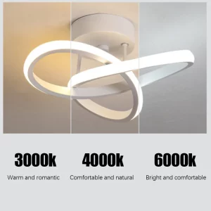 Plafonnier LED moderne design minimaliste lumière chaude neutre froide éclairage intérieur salon chambre bureau élégance économique