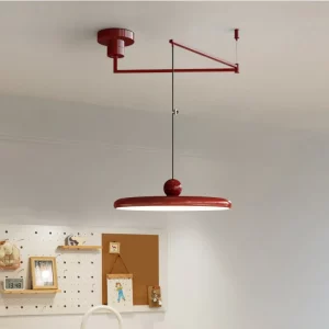 Plafonnier LED suspendu design moderne intérieur épuré salle à manger salon bureau lumière uniforme énergie économique élégance audacieuse