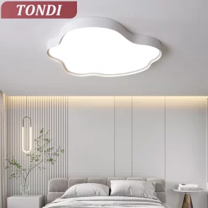Plafonnier LED en Forme de Nuage Design Moderne Minimaliste  Luminaire Éclairage Doux pour Salon Chambre Bureau Économique et Élégant