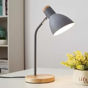 Bois lampe de Table créative nordique Flex bureau lumière Art Simple LED E27 lumières/Protection des yeux lecture et salon chambre décor à la maison