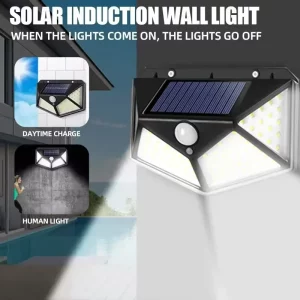 Applique Murale Solaire Étanche 100LED Capteur de Mouvement Design Moderne Économique Élégant Extérieur Jardin Rue Éclairage Automatique Écologique Applique Murale Solaire Étanche 100LED Capteur de Mouvement Design Moderne Économique Élégant Extérieur Jardin Rue Éclairage Automatique Écologique