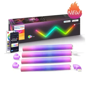 Applique murale LED RGB智能 barre lumineuse Bluetooth contrôle Wi-Fi DIY veilleuse TV chambre à coucher salle de jeux décoration de bar style moderne éclairage ambiant personnalisable Applique murale LED RGB智能 barre lumineuse Bluetooth contrôle Wi-Fi DIY veilleuse TV chambre à coucher salle de jeux décoration de bar style moderne éclairage ambiant personnalisable