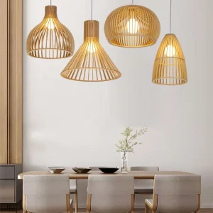 Suspension bois naturel design scandinave nordique éclairage chaleureux lumière diffuse décoration intérieure salon chambre cuisine salle à manger économie d’énergie Suspension bois naturel design scandinave nordique éclairage chaleureux lumière diffuse décoration intérieure salon chambre cuisine salle à manger économie d’énergie