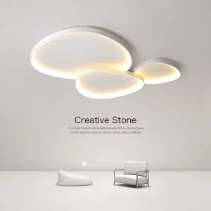 Plafonnier LED design nordique moderne en métal et acrylique lumière douce pour salon chambre cuisine bureau décoration intérieure élégante économique