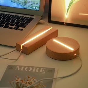Lampe de bureau en bois massif design moderne LED éclairage chaleureux décoration salon chambre bureau USB alimentation économique élégant Lampe de bureau en bois massif design moderne LED éclairage chaleureux décoration salon chambre bureau USB alimentation économique élégant