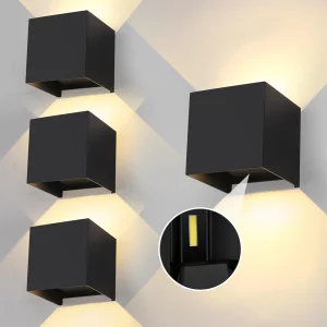 Applique murale LED métal moderne design minimaliste lumière diffuse éclairage intérieur extérieur porche balcon jardin salon chambre économie d’énergie élégance contemporaine Applique murale LED métal moderne design minimaliste lumière diffuse éclairage intérieur extérieur porche balcon jardin salon chambre économie d’énergie élégance contemporaine