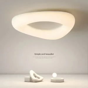 Plafonnier LED moderne minimaliste design nordique salle à manger chambre éclairage suspendu lumière douce suspension acrylique blanc nuage
