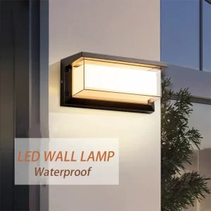 Applique murale LED moderne style scandinave lumière chaude anthracite porche balcon jardin éclairage extérieur économique résistant